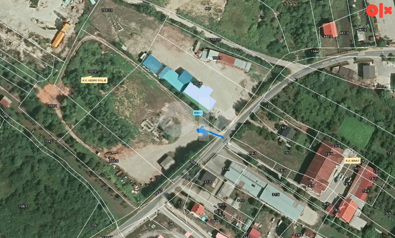 GRAĐ. ZEMLJIŠTE POVOLJNO U INDUSTRIJSKOJ ZONI  Bihać 6380 m2 3