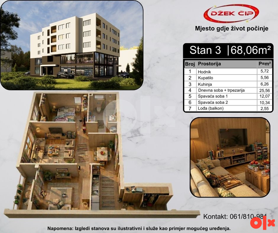 APARTMENT ŽIVINICE NEW CONSTRUCTION SALE SEE PHOTOS AND VIDEO photo 5