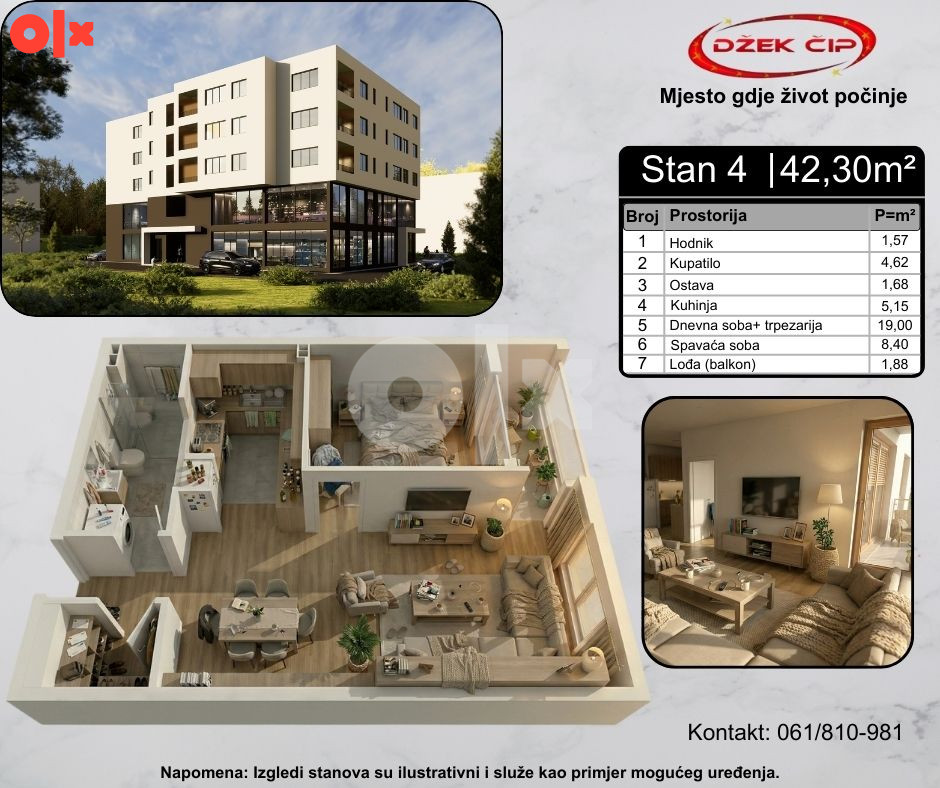 STAN ŽIVINICE NOVOGRADNJA AKCIJA POGLEDAJTE SLIKE I VIDEO 5