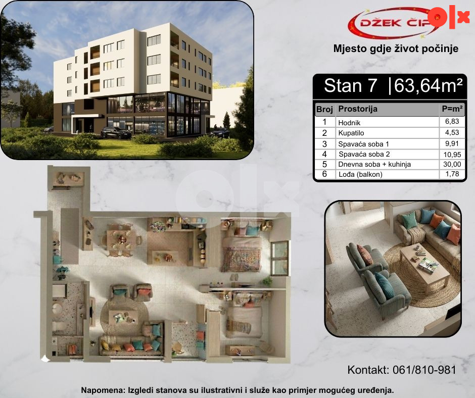 STAN ŽIVINICE NOVOGRADNJA AKCIJA POGLEDAJTE SLIKE I VIDEO 8