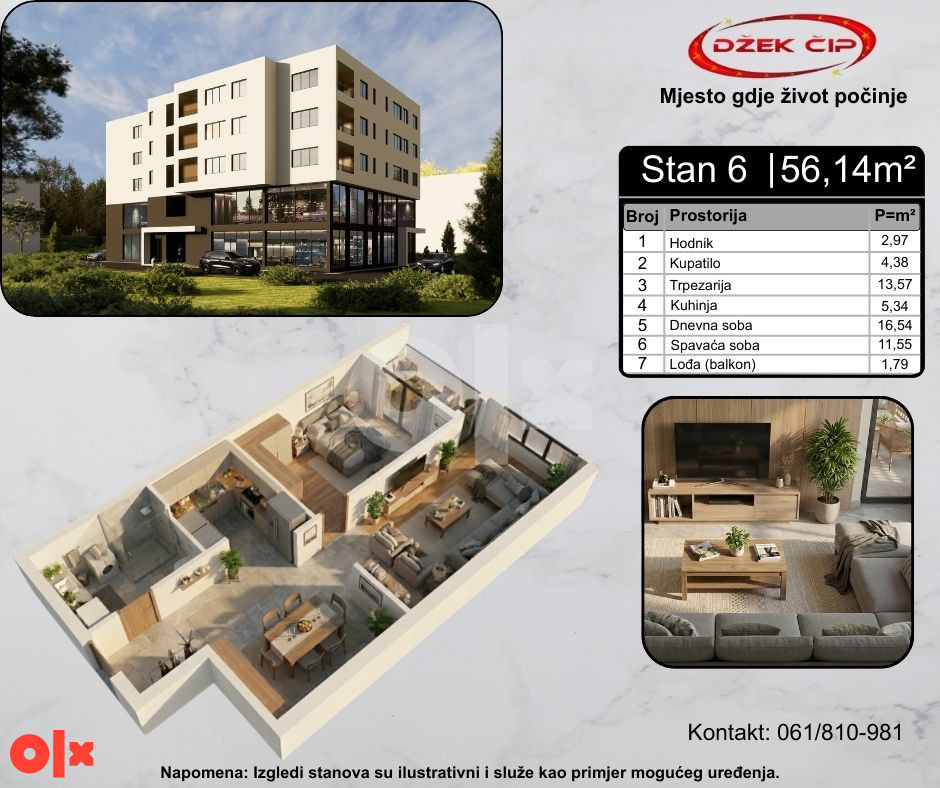 STAN ŽIVINICE NOVOGRADNJA AKCIJA POGLEDAJTE SLIKE I VIDEO 7