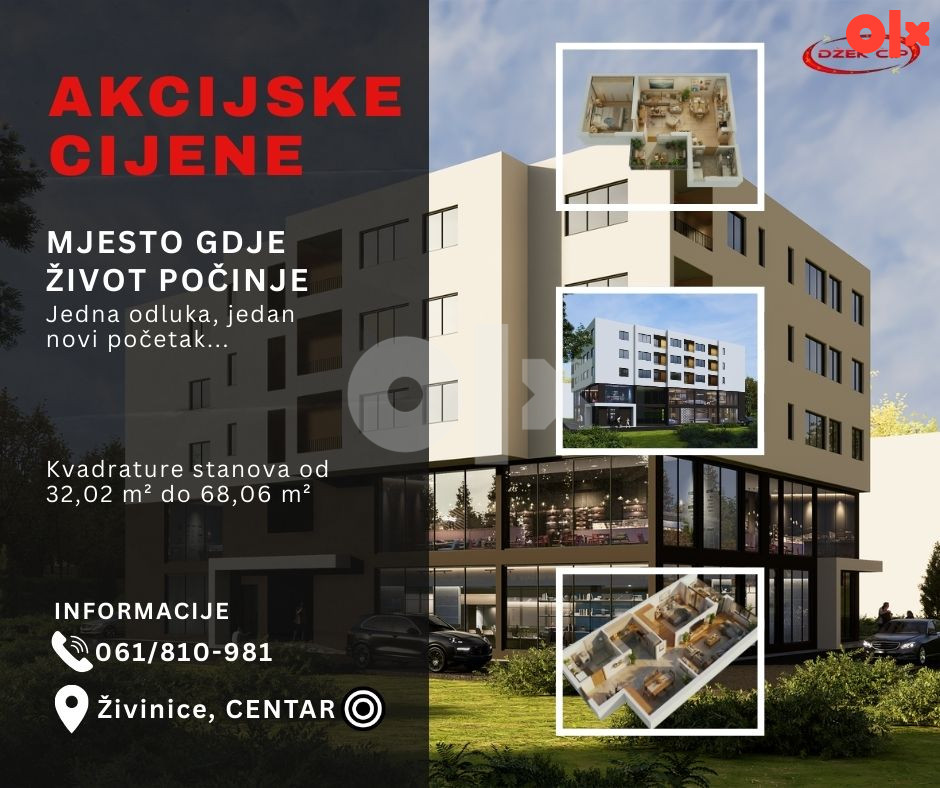 STAN ŽIVINICE NOVOGRADNJA AKCIJA POGLEDAJTE SLIKE I VIDEO