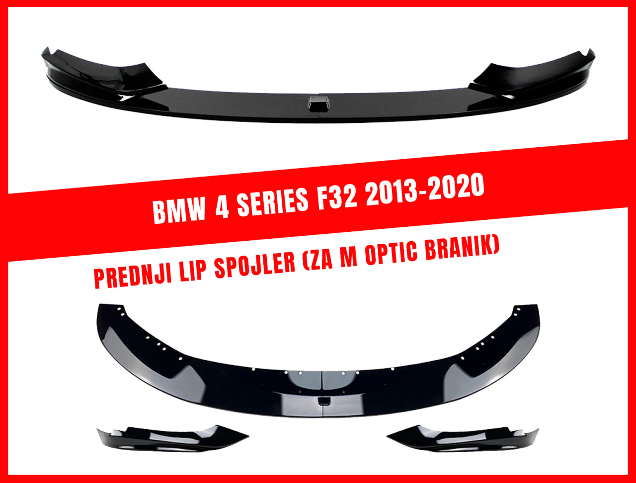 BMW 4 F32 F36 Lip Spojler Spliter za prednji branik M optic