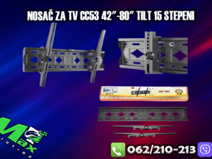 Nosač za TV CC53 42"-80" Tilt 15 stepeni