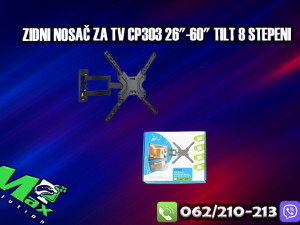 Zidni nosač za TV CP303 26"-60" tilt 8 stepeni