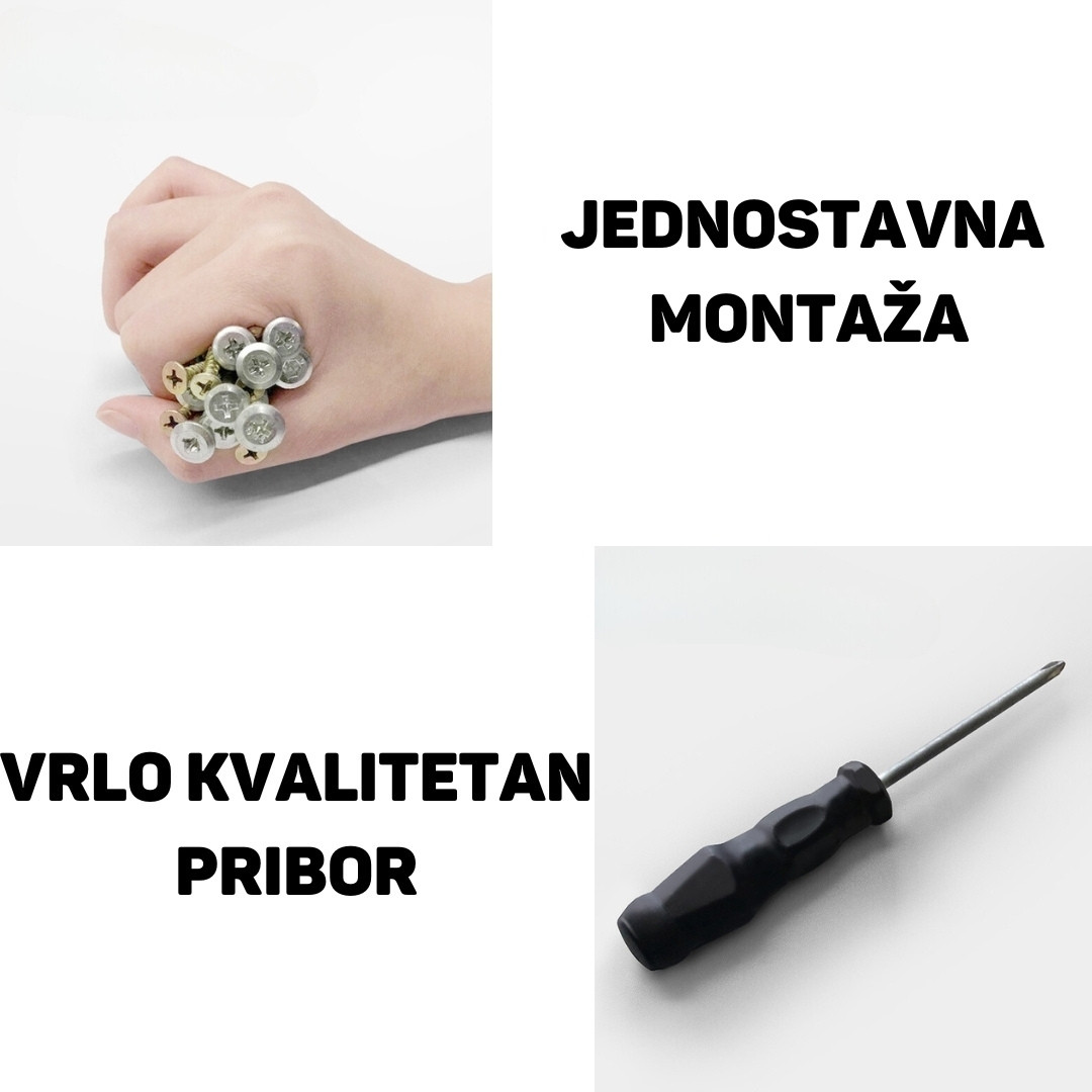 GIGA.BA THALIA STOL SMINKANJE  SA OGLEDALOM 100CM SIVI