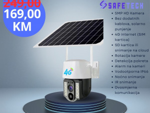 SOLARNA 4G KAMERA ROTIRAJUCA - V380
