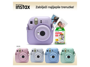 SET INSTAX Fotoaparat + Futrola + Film Polaroid FUJIFILM Mini 12