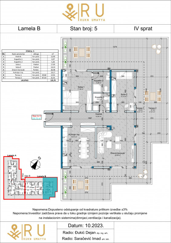MY SPACE/ Stan/ NOVOGRADNJA PEARL SIP/ 135m2 2