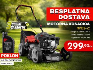 Scheppach motorna kosačica kosilica MP132-42 3.3 KS + POKLON ULJE