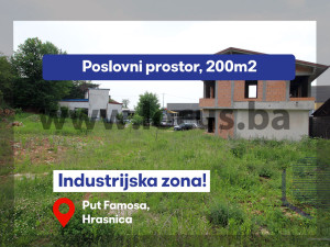 LOCUS: Poslovni objekat, parcela 3.043m2, Hrasnica