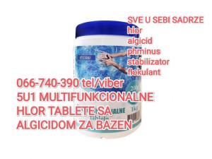 Tablete hlor za bazen 1kg 5u1 sve sadrze u sebi