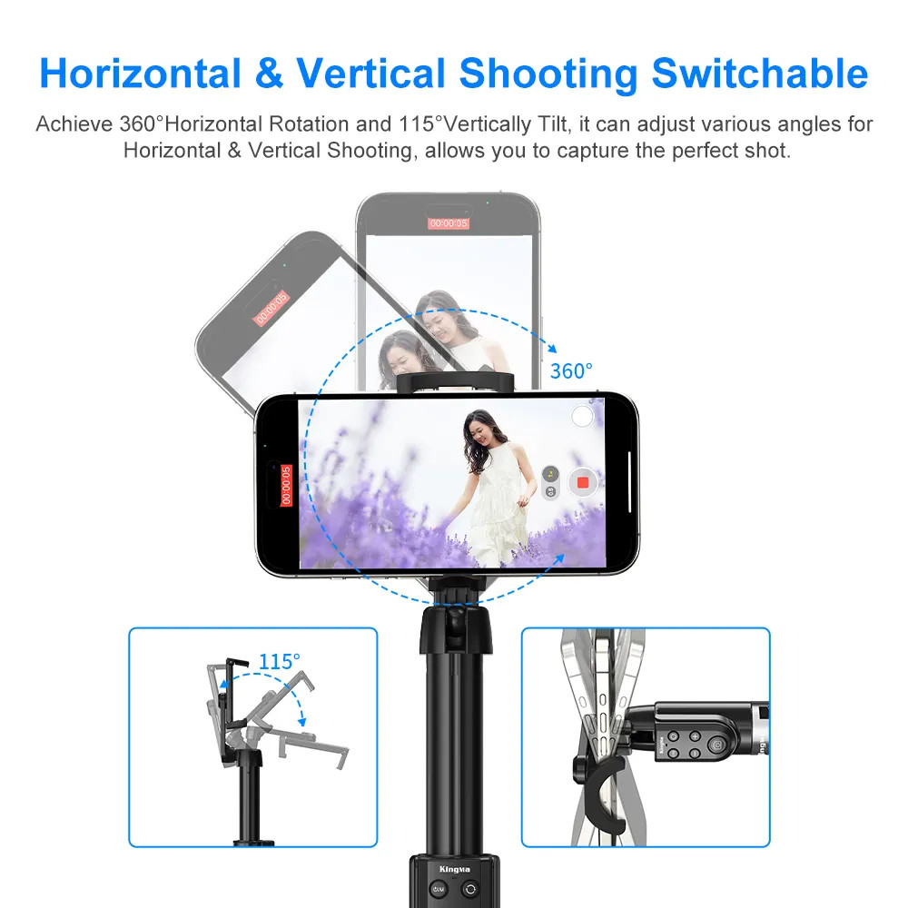 Kingma KM-VL031 Bluetooth selfi stap selfi stik tripod iPhone