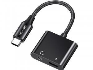 USAMS US-SJ598 AU15 Type-C to 3.5DC Audio Adapter 60W