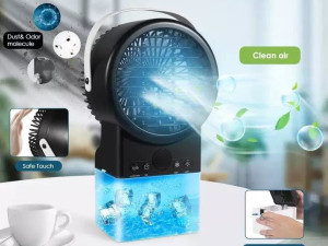 Mini prijenosna klima, ventilator, ovlaživač zraka, LED svijetlo