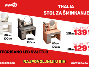 GIGA.BA THALIA STOL ZA SMINKANJE SA OGLEDALOM VIŠE DIM