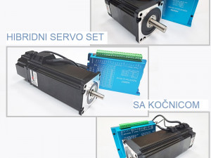 Servo stepper SET SA KOČNICOM koračni motor drajver CNC