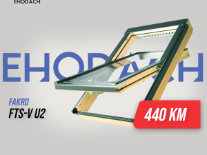 FAKRO drveni krovni prozor centralni ovjes FTS-V U2 T2 T4