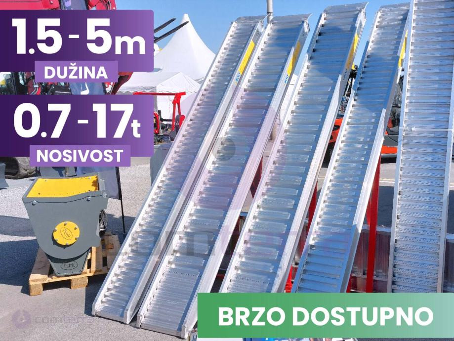 Aluminijske rampe - Penjalice za utovar bagera i vozila