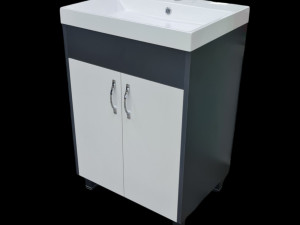 A10105 Ormarić za kupatilo Emina antracit 60 cm