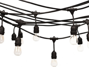 Kabl s grlima za sijalice GreenTech, E27 x 8,IP65, 5 m