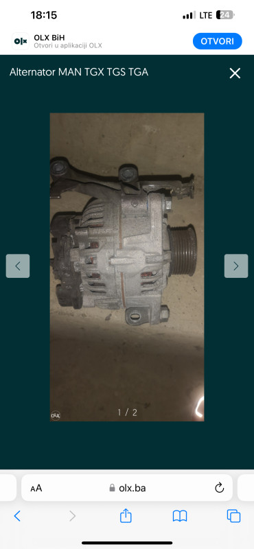 Alternator MAN TGX TGS TGA