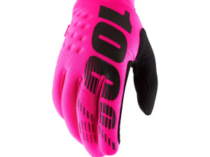 100% RUKAVICE BRISKER NEON PINK