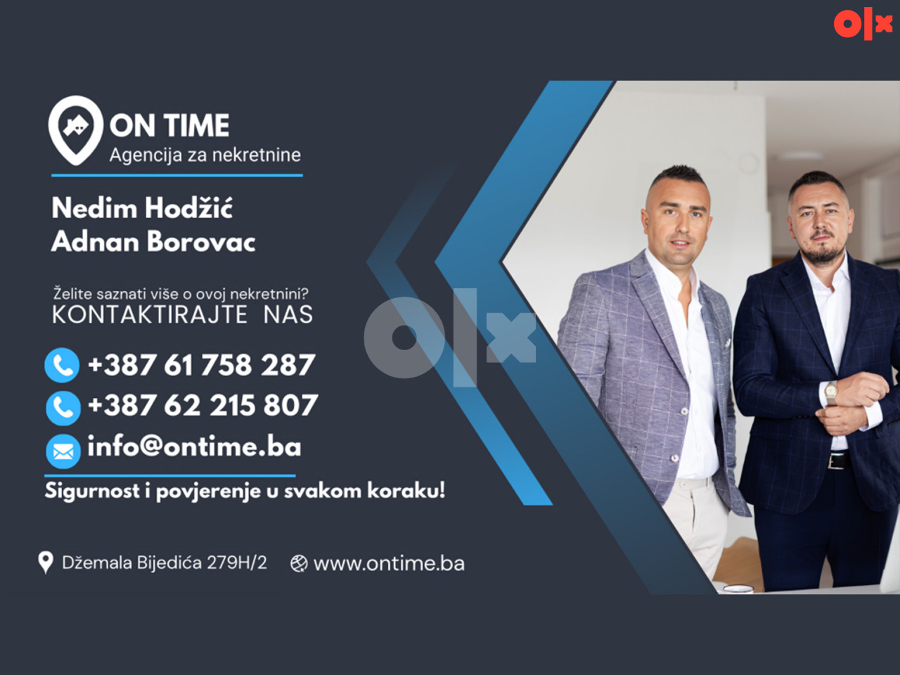 ON TIME prodaje: Stan, Dvosoban, Dobrinja, Sarajevo
