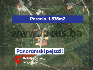 LOCUS: Zemljište 1.875m2, Kobilja glava, Vogošća