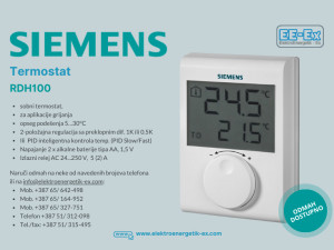 Siemens sobni termostat 5-30 C, RDH100