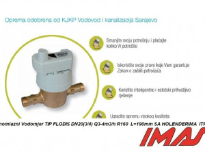 Vodomjer TIP FLODIS DN20(3/4)  SA HOLENDERIMA  ITRON