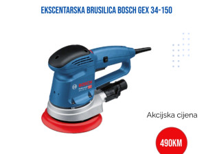 Ekscentarska brusilica BOSCH GEX 34-150 Black Friday