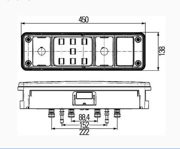 STOP Lampa LED - HELLA