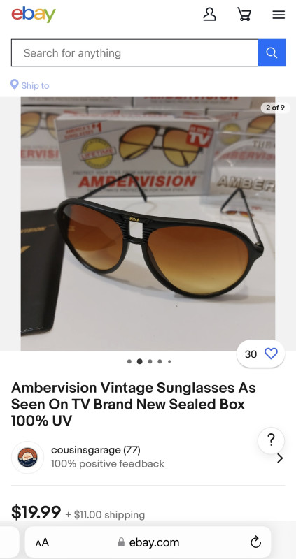 Naočale Ambervision HD 1000 + komada