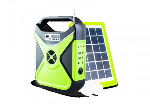 Solarni set kampovanje 3 sijalice bluetooth zvucnik 040878
