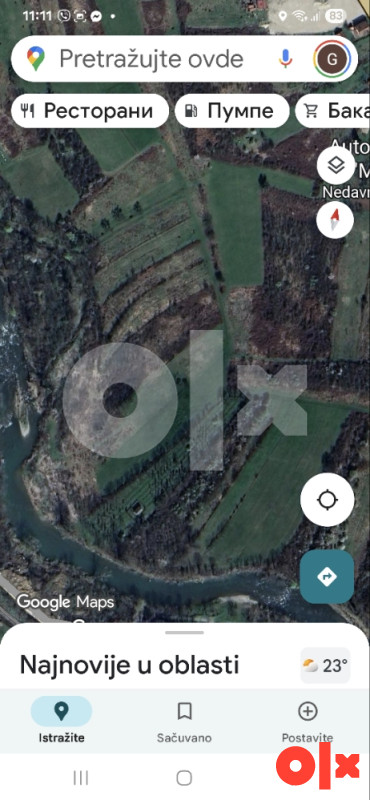 Zemljište Banja Luka 5180m2 sa izlazom na rijeku Vrbanju. 3