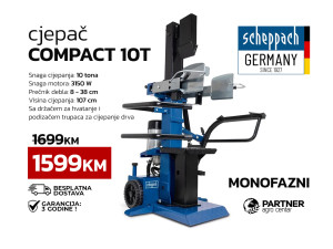Scheppach vertikalni cjepač za drva Compact 10t