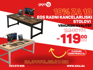 GIGA.BA EOS KANCELARIJSKI RADNI STOL VIŠE MODELA