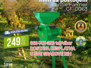 ELEKTRICNA DROBILICA MLIN SA POSTOLJEM LITTLE FARMER GF-0063