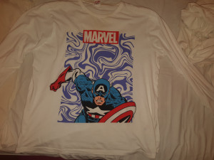VINTAGE MARVEL CAPTAIN AMERICA MAJICA VEL XL