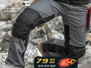 HLAČE NIGER SIVO-CRNE