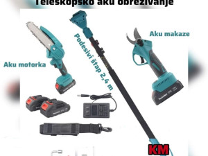 Aku Pila i Aku Makaze Makita sa Teleskopom (Set 3u1)