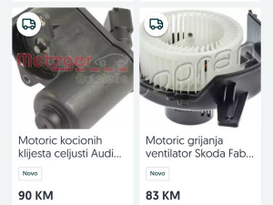 Ventilatori, motoric za sva vozila