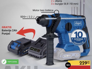 Scheppach aku udarna čekić bušilicaSDS PLUS Brushless IXSBCRHD230