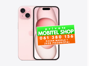 Iphone 15 128GB Pink - NOVO, GARANCIJA
