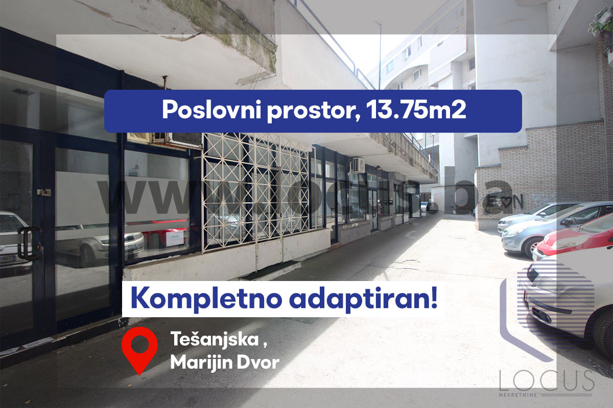 LOCUS prodaje: Poslovni prostor, Marijin Dvor, Centar