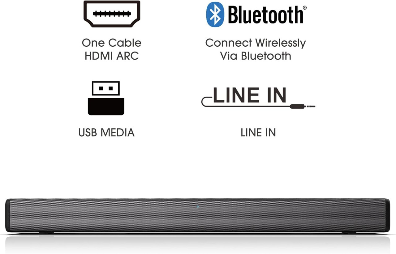 Soundbar 2.1, 108W, Hisense HS214, Bluetooth
