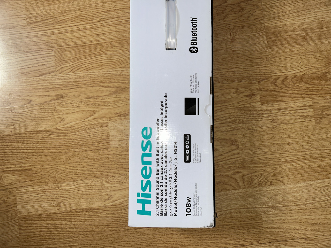Soundbar 2.1, 108W, Hisense HS214, Bluetooth