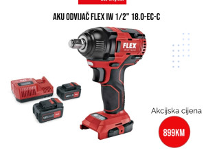 Aku odvijač FLEX IW 1/2" 18.0 EC Set Black Friday