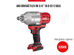 Aku odvijač FLEX IW 3/4" 18.0 EC-C Solo 492612 Black Friday